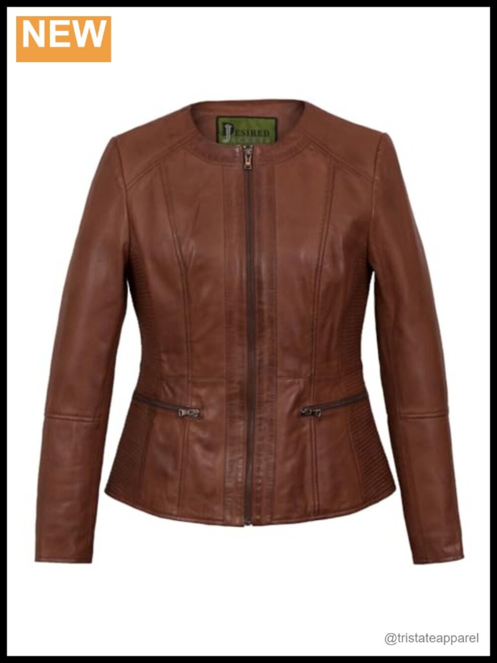 Women's Real Sheepskin Leather Moto Jacket Slim Fit Cafe Racer Quilted